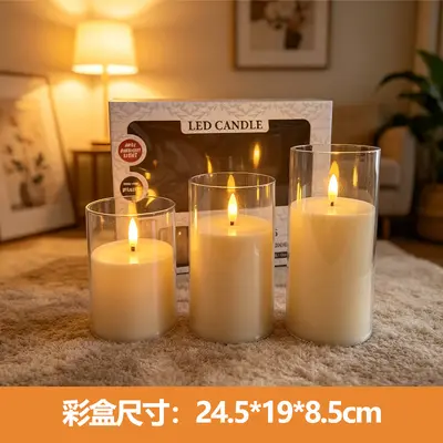 LED Electronic Candle Light - Realistic Fake Candle Wedding Photography Decoration Candle Ambiance Light Outdoor Lighting Lamp - 13