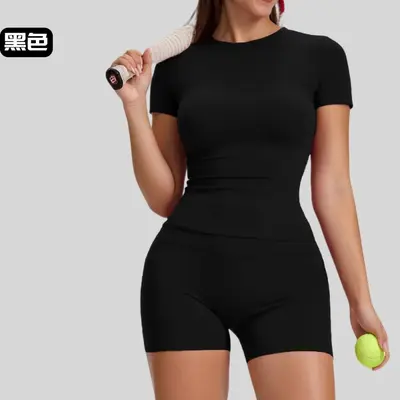 Yoga-Fitness-Set mit hoher Taille für Frauen