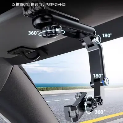 In-Car Phone Holder, Sun Visor Clip, Clamp-Type Dash Cam Mount - 3
