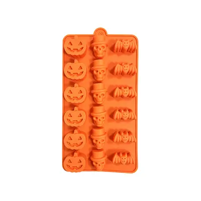 18-teiliges Halloween-Kürbis- und Totenkopf-Backformen-Set