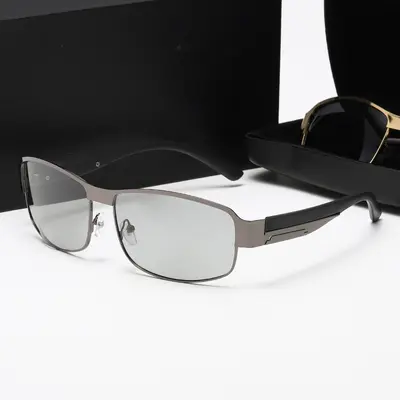 2024 Men's Polarized Photochromic Metal Frame Sunglasses - 4