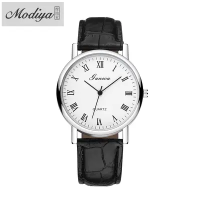 Luxuriös aussehende Nischenquarzuhren für Herren vom Hersteller, Herrendekorative Uhren im Großhandel, schlichte Herrenuhr mit Lederarmband. - 6