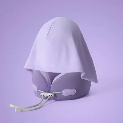Memory Foam U-Shaped Travel Pillow, Portable - 10
