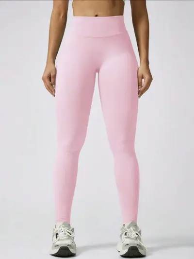 Peach yoga leggings, high waist, hip lift, pilates, running - 8
