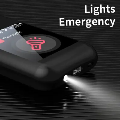 A98 BOX Bluetooth Earbuds Power Bank with 2.8 Inch Display 3-in-1