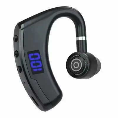 V9 dijital ekran gerçek kablosuz Bluetooth kulaklık kulak kancası kulak içi gürültü azaltma ağrısız uzun süreli süper uzun pil ömrü toptan sınır ötesi