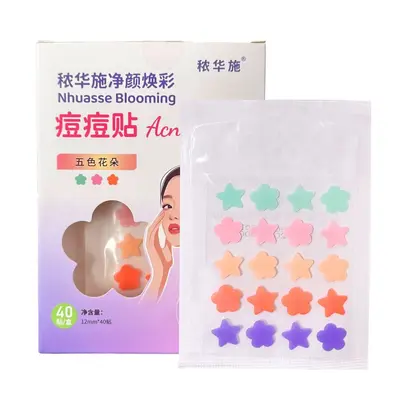 Laser Star Hydrocolloid Pimple Patches, Fluid-Absorbing, Makeup-Compatible - 3