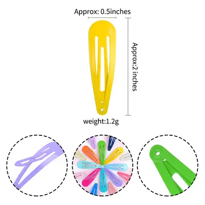Kinder-BB-Haarklammern-Set, 20 Farben, 5 cm, Sprühfarbe - 2