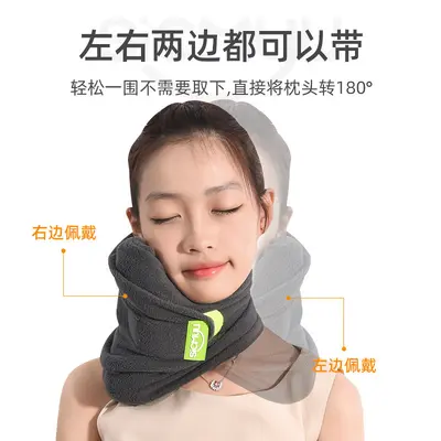 U-Shaped Neck Travel Pillow for Car, Train and Airplane
