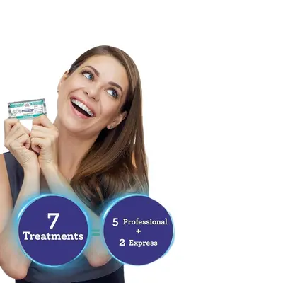 Coconut Oil Teeth Whitening Strips, 7 Pieces, Peppermint Flavor - 6