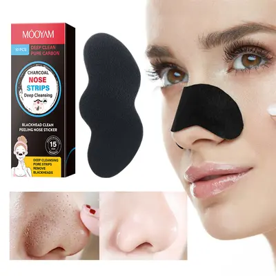 Bamboo Charcoal Blackhead Removing Nose Strips - 4