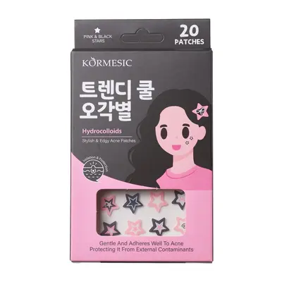 KORMESIC Star Acne Patch with English Lettering, Lightweight for Acne-Prone Skin - 8
