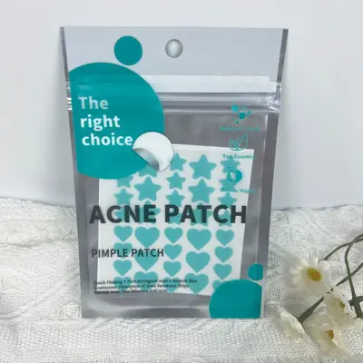 Heart and Star Pimple Patch, Makeup-Compatible, Pus-Absorbing Acne Patch - 9