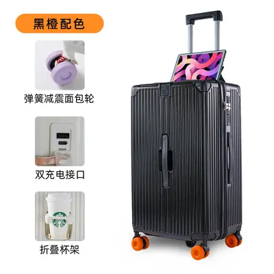 Large-Capacity Suitcase with Combination Lock and Silent Skate Wheels - 8