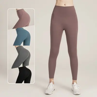 Kadın Şeftali Popo Yoga Taytı, Yüksek Bel, Popo Kaldırıcı, Dar Kesim Pilates Pantolonu