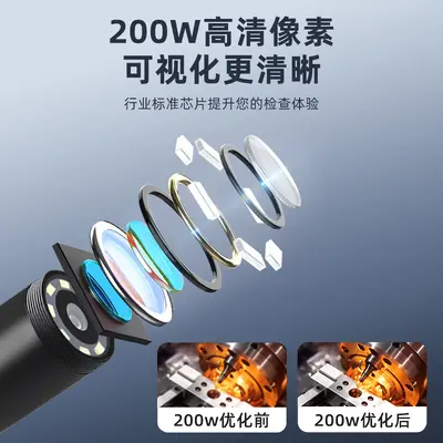 Industrial Endoscope Inspection Camera, Type-C, Waterproof, for Apple and Android