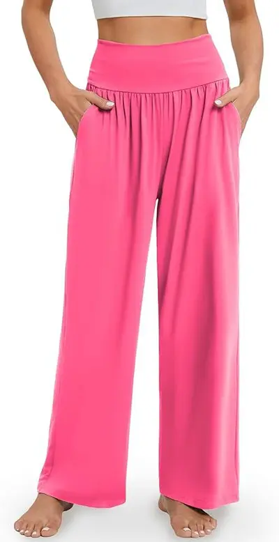 Damen Freizeit-Schlaghose Yoga Jogginghose, schmale Passform - 6