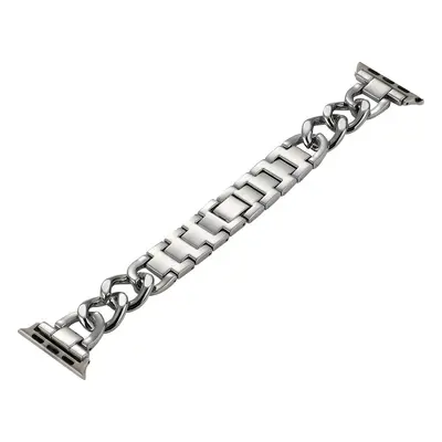 Strap for Huawei and Apple iWatch, Single Row Denim Chain Metal Alloy, Women - 7