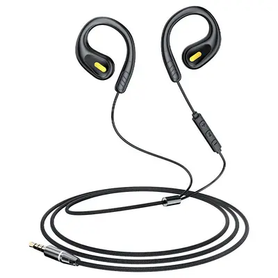 Wired ear-hook headphones Type-C with gaming microphone