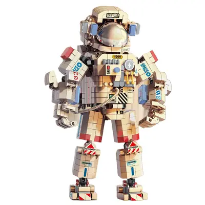 Astronaut Building Block Model Set, High-Difficulty Educational Assembly Toy for Boys