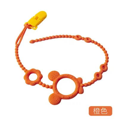 Baby Teether Silicone Chain, Anti-Drop Pacifier Clip - 7