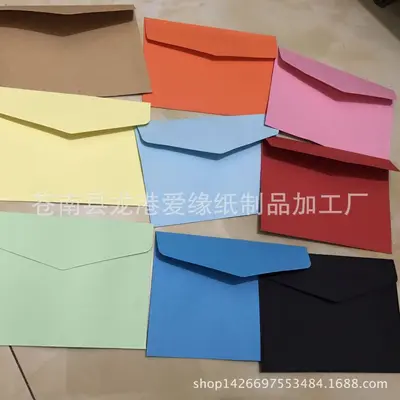 11.5 x 8 cm Solid Color Blank Mini Envelope for Card Storage