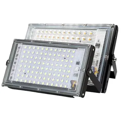 Sınır ötesi LED projektör 50W 100W dış mekan su geçirmez Avrupa fişli süper parlak projektör led spot