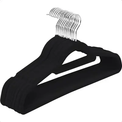 Sınır ötesi akın elbise askısı 45CM toptan kaymaz plastik elbise askısı yetişkin elbise asılı depolama dikişsiz depolama elbise rafı