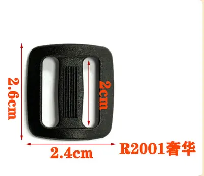 Plastic side-release buckle, black, bag accessory - 12
