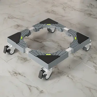Washing machine mobile base stand with universal wheels and shock resistance - 5