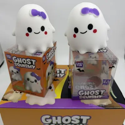 Halloween Little Ghost Squishy Stress Relief Toy, Slow Rebound Flour Fidget