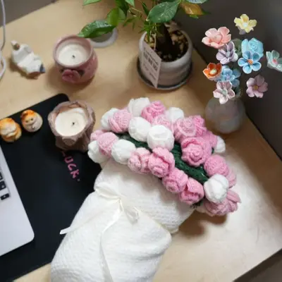 Rose Bouquet Blanket with 99 Roses, Valentine's Day Gift - 11