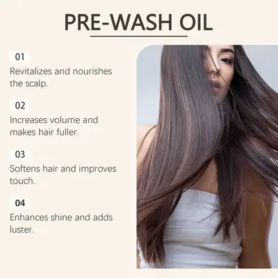 HOEGOA Hair Massage Oil, Anti-Frizz and Shine, Moisturizing
