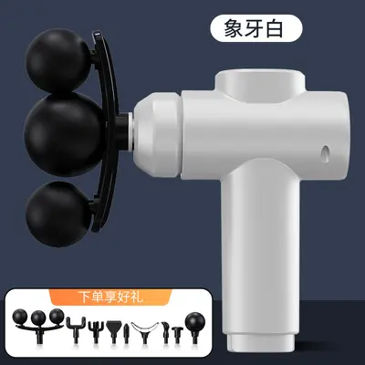 Multi-Head Handheld Massage Gun, Deep Muscle Relief, Quiet - 11