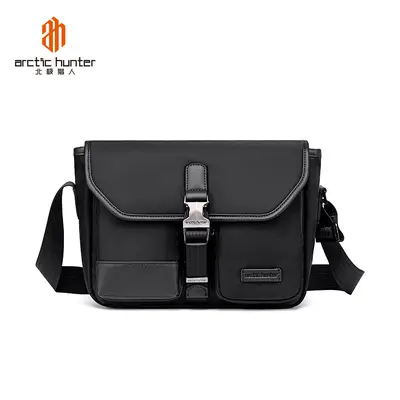 Men's Crossbody Bag High-End Multi-Functional Water-Resistant Single Shoulder Bag Casual Commute Nylon Sling Bag