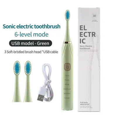 Household Handheld Soft-Bristle Automatic Battery Electric Toothbrush - 13
