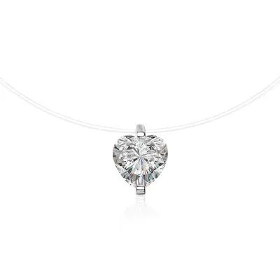 S925 Silber Moissanit Halskette, Meerjungfrauen-Träne - 8