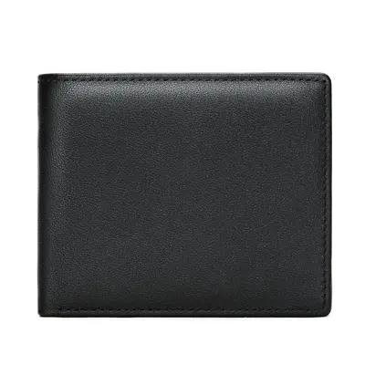 Marant Men's Short Wallet, First-Layer Cowhide Leather, Bi-Fold, Anti-Magnetic - 5