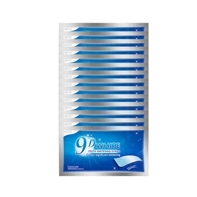 3D 5D 9D Purple Teeth Whitening Strips, Yellow Stain Removal, Loose Pack - 8