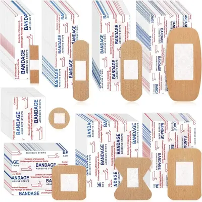 Breathable Elastic Fabric Wound Plasters in Multiple Sizes - 5