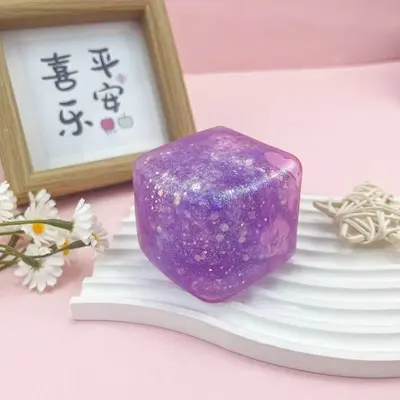 5.5cm Ice Cube Squeeze Toy, Maltose Stress Relief Block, Slow Rebound - 13