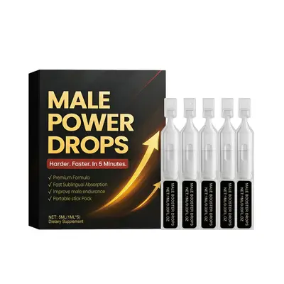 Men's Body Care Drops Daily Care for Men Boosts Vitality and Replenishes Energy, Improves Condition