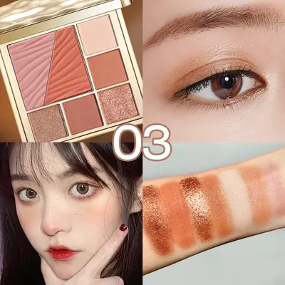 Winnie the Pooh Seven-Color Eyeshadow and Blush Palette, Matte and Shimmer - 8