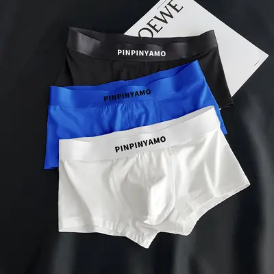 Men's Pure Cotton Boxer Briefs, 2024 Summer Model, Antibacterial