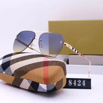Large Frame Sunglasses Classic Unisex Rimless Driving Sunglasses 8424 - 8