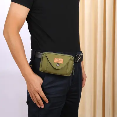 Men's Waist Bag, Multifunctional, Vertical, Portable - 4