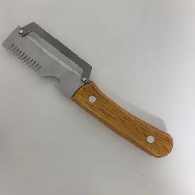 Mutfak soyma bıçağı, paslanmaz çelik, ahşap sap - 8