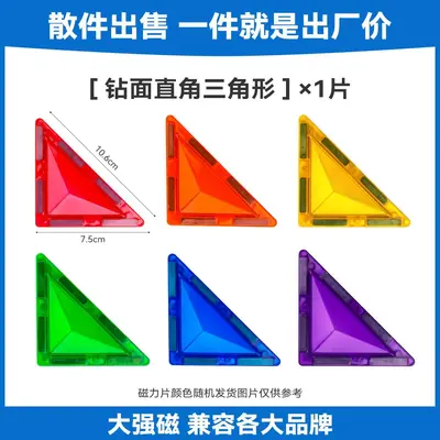 Magnetic Window Tiles Children's Educational Magnetic Building Blocks, Compatible with Mil - 9