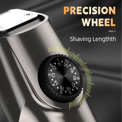 Rechargeable Professional Hair Clipper with LCD Digital Display