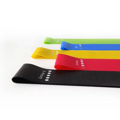 Five-Color TPE Yoga and Fitness Resistance Band